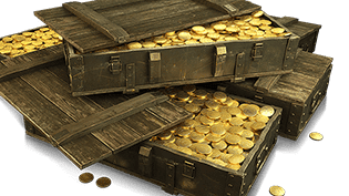 Купить 25 000 золота через подарок World of Tanks за 3900 рублей